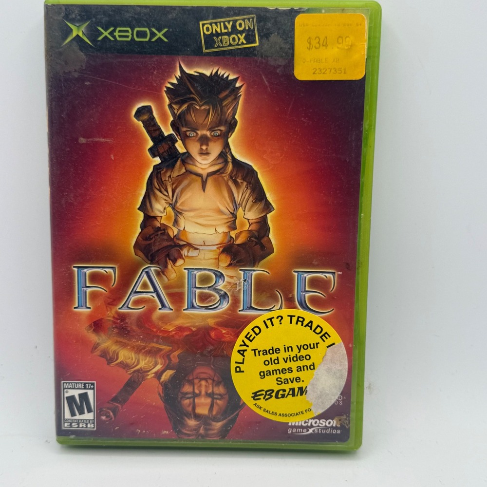Microsoft Fable Video Game Xbox One Size Green Good Original RPG Lionhead